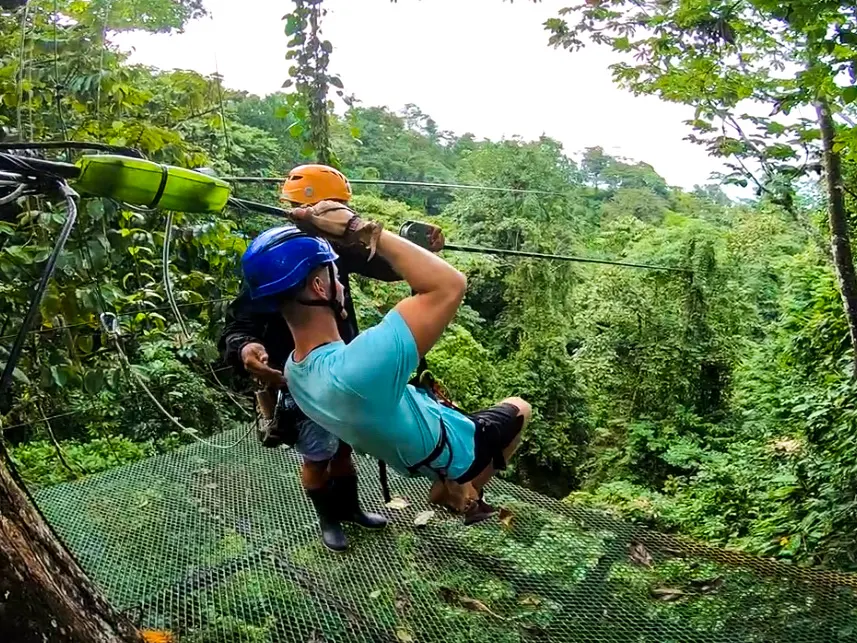 Kostarika zipline džungľa