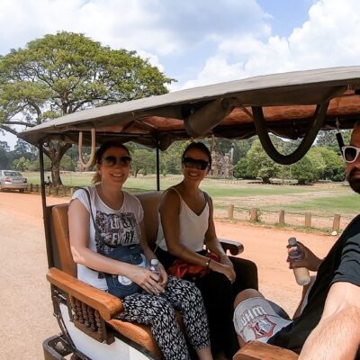 Malajzia, Kambodža, Thajsko dovolenka tuktuk na ceste do Angkor Wat