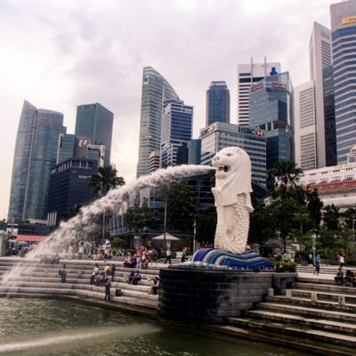 singapur dovolenka merlion lev