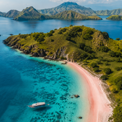zájazd Malajzia Singapur Indonézia NP Komodo pink beach