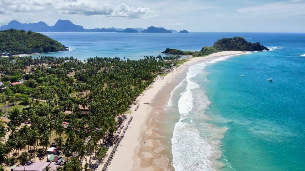 Filipíny dovolenka Nacpan beach