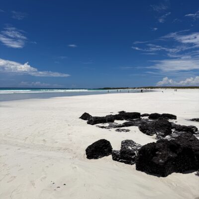 Poznávací zájazd Galapágy pláž Tortuga Bay