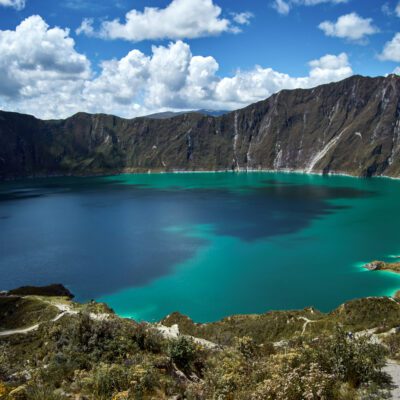 Poznávací zájazd Galapágy, Ekvádor lagúna Quilotoa